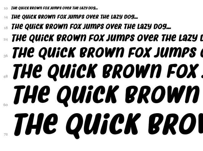 Myfrida font waterfall